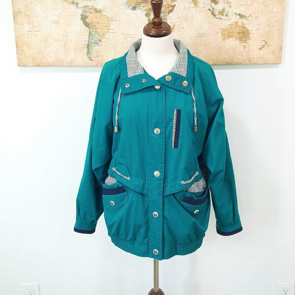 Vtg 80s reversible utility jacket - 2 coats in 1! - Picture 3 of 14